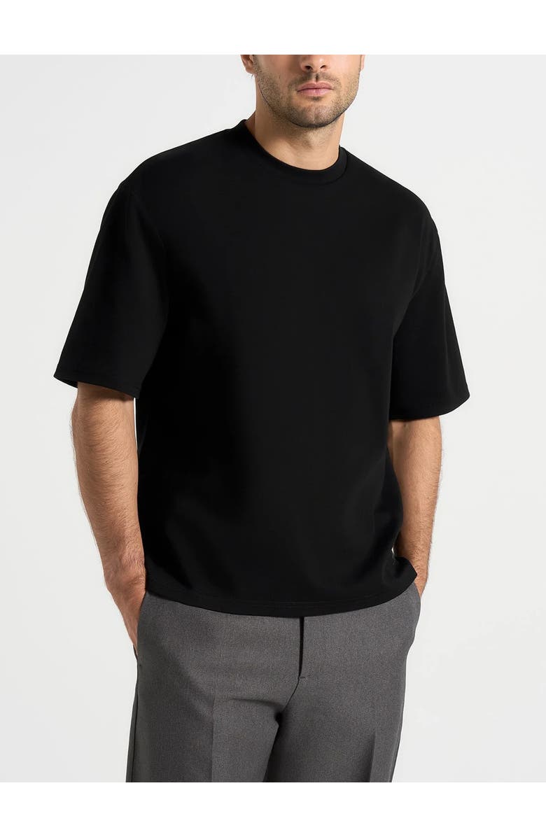 Manière De Voir Relaxed Fit Cotton T-Shirt, Alternate, color, Black