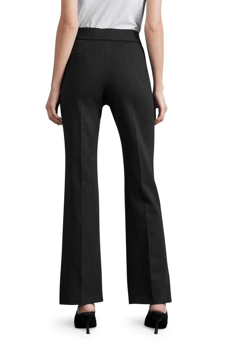 rag & bone Irina High Waist Ponte Knit Pants, Alternate, color, Black