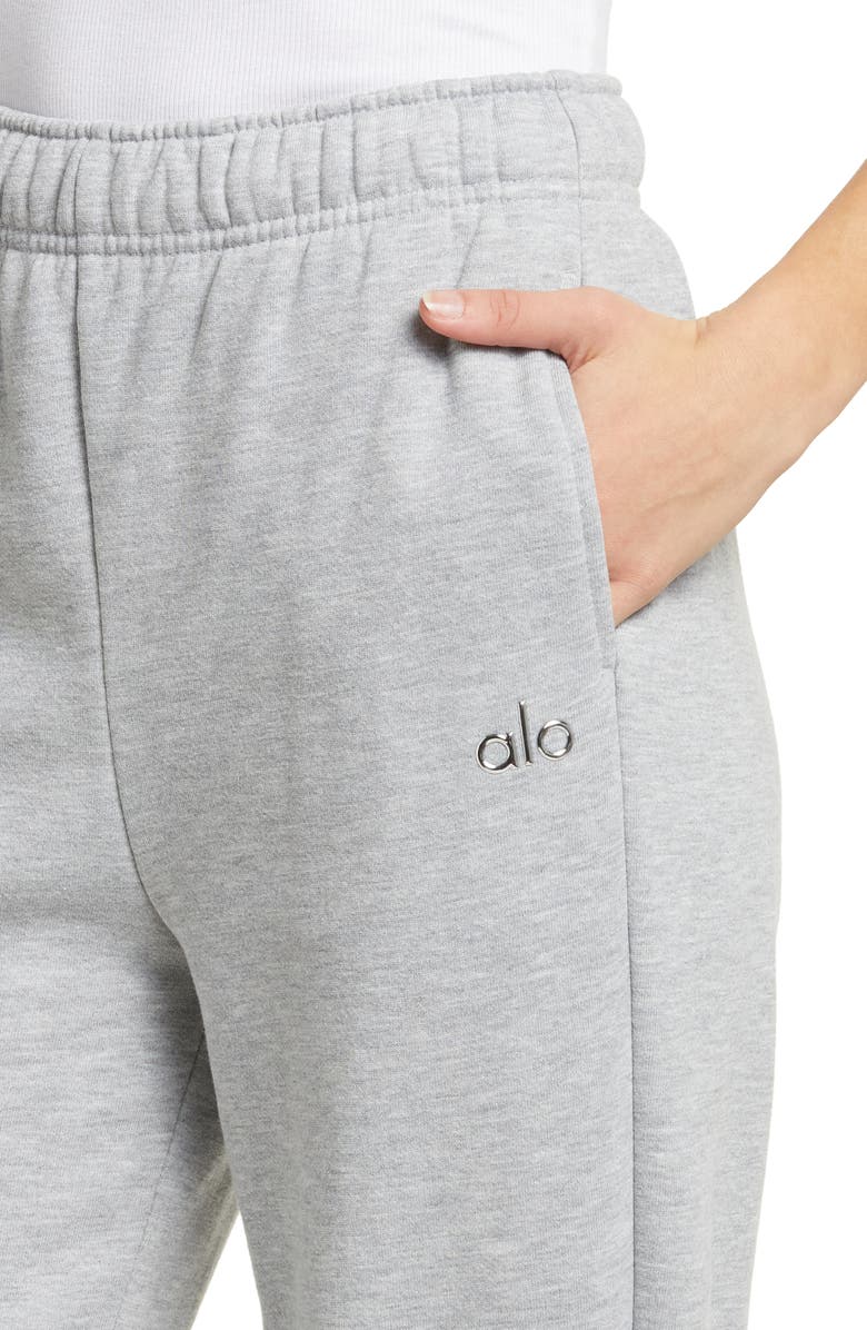 Alo Accolade Logo Sweatpants, Alternate, color, 