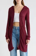 GO COUTURE Hooded Sweater Cardigan