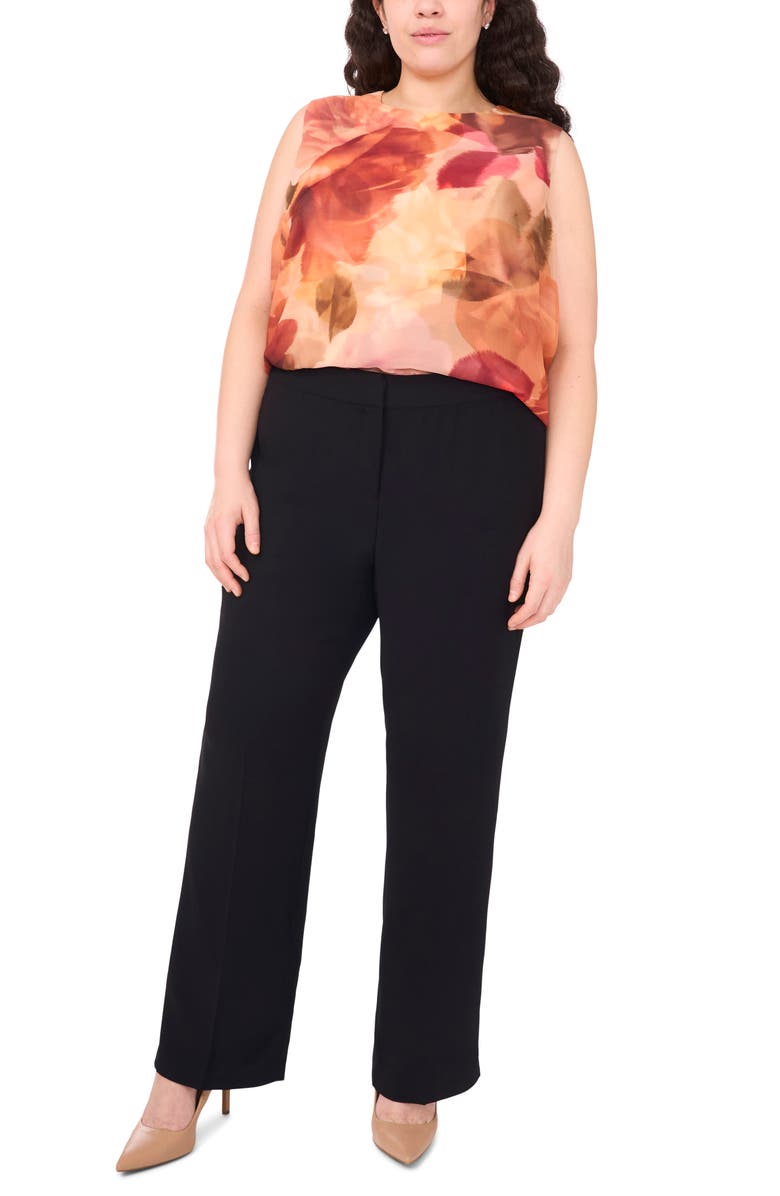 Halogen<sup>®</sup> Romantic Roses Chiffon Shell, Alternate, color, Faded Rose