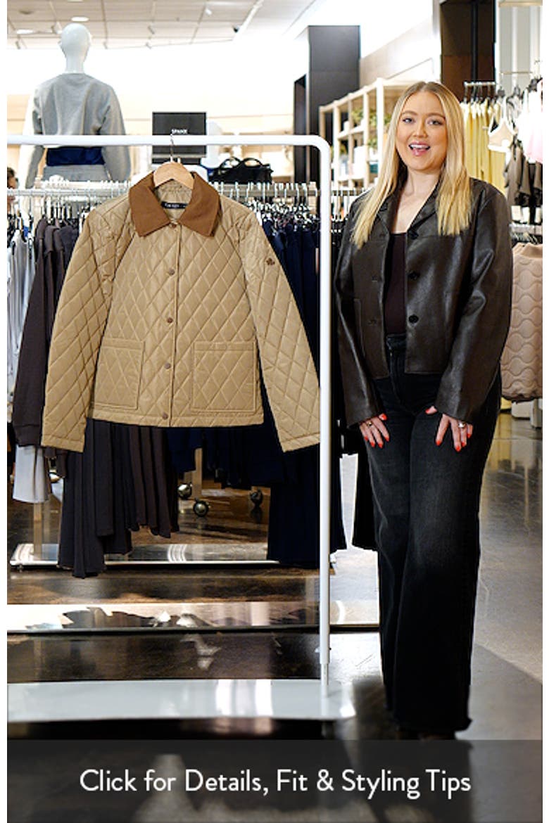 Twill Collar Quilted Jacket video
