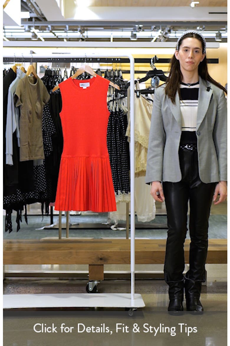 Mina Pleated Mixed Media Minidress video