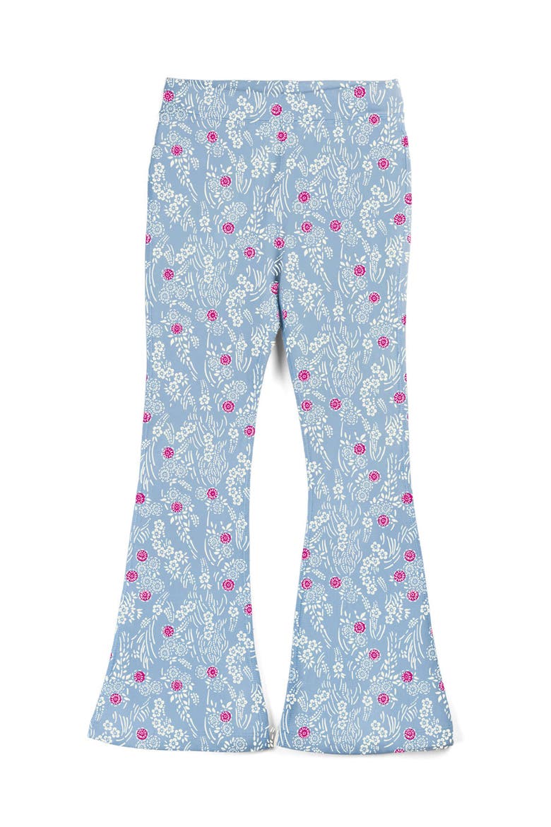 Organic Cotton Print Flare Leggings, Main, color, Cherry Blossom