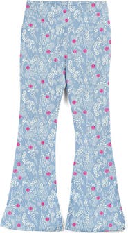 Mightly Organic Cotton Print Flare Leggings