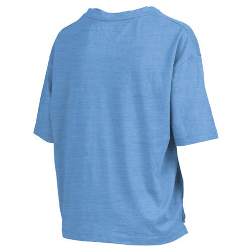 Pressbox Carolina Blue North Carolina Tar Heels Nelson Arch Over Logo Waist Length Oversized Slub T-