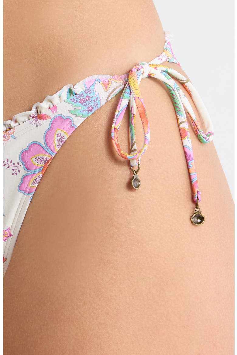 Half Moon Bay Tie Side Bikini Bottoms, Alternate, color, BONE