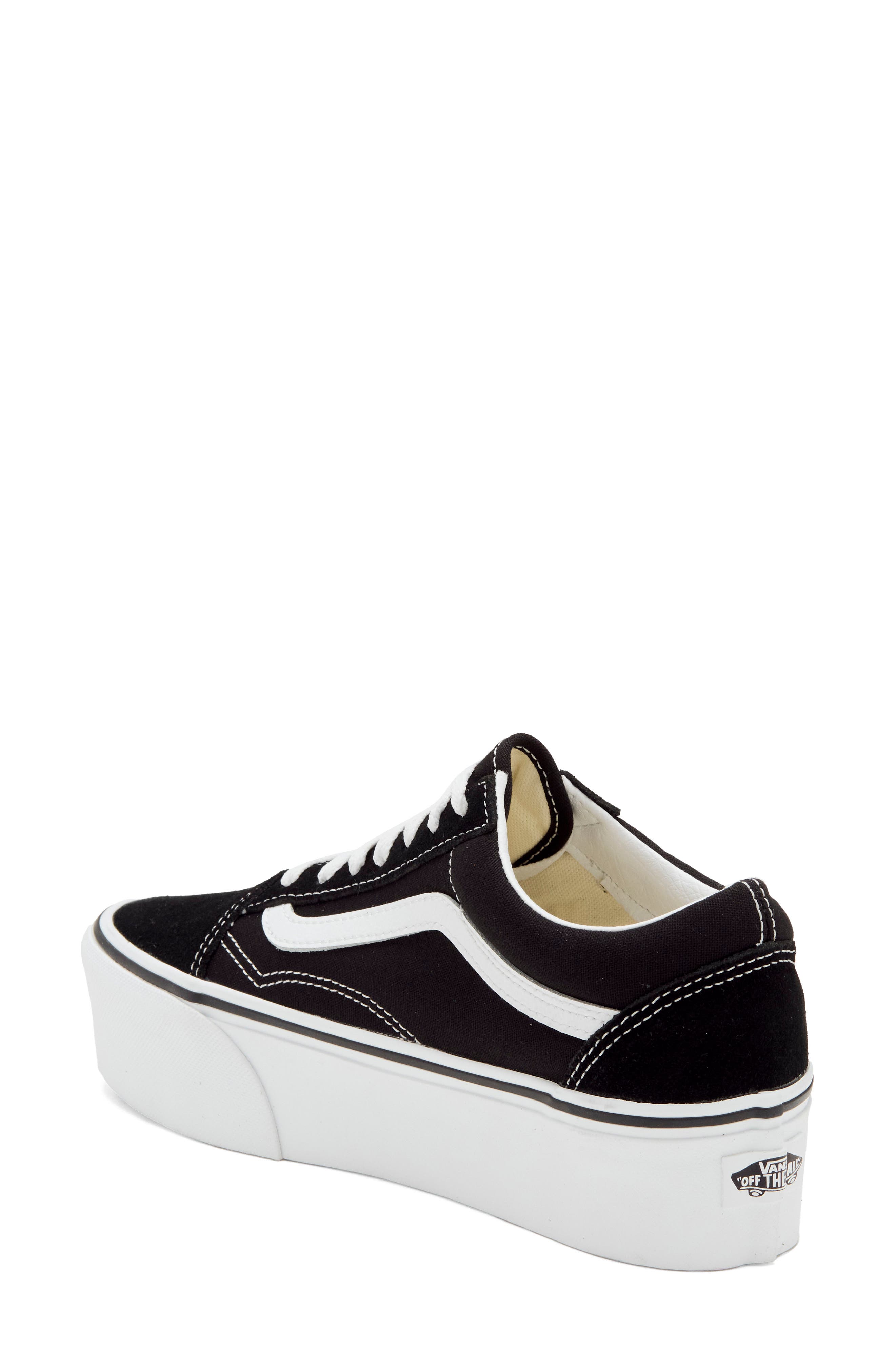 OLD SKOOL PLATFORM EMBROI, Alternate, color, BLACK/TRUE WHITE
