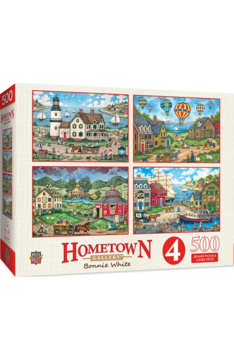 Hometown Gallery 500pc Puzzles 4 Pack