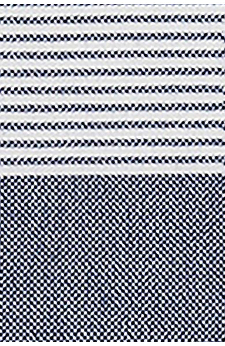 Linum Home Textiles 100% Turkish Aegean Cotton Elegant Thin Stripe Pestemal Beach Towel - Navy, Alternate, color,