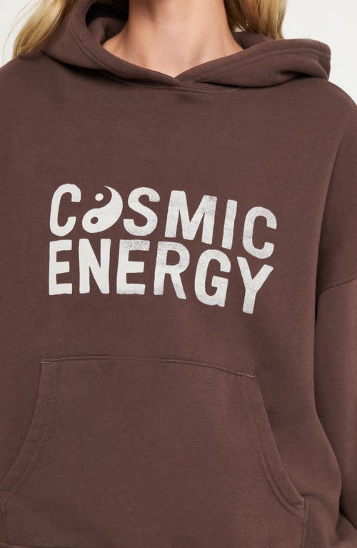 Spiritual Gangster Cosmic Energy Graphic Hoodie In Brown