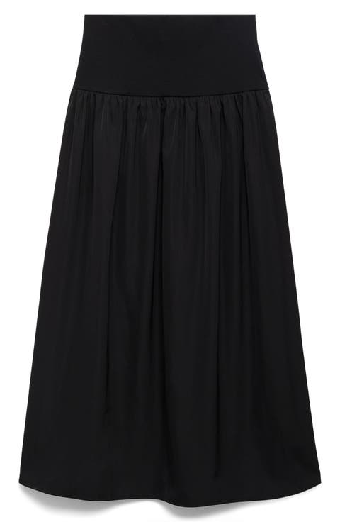 Gathered A-Line Skirt