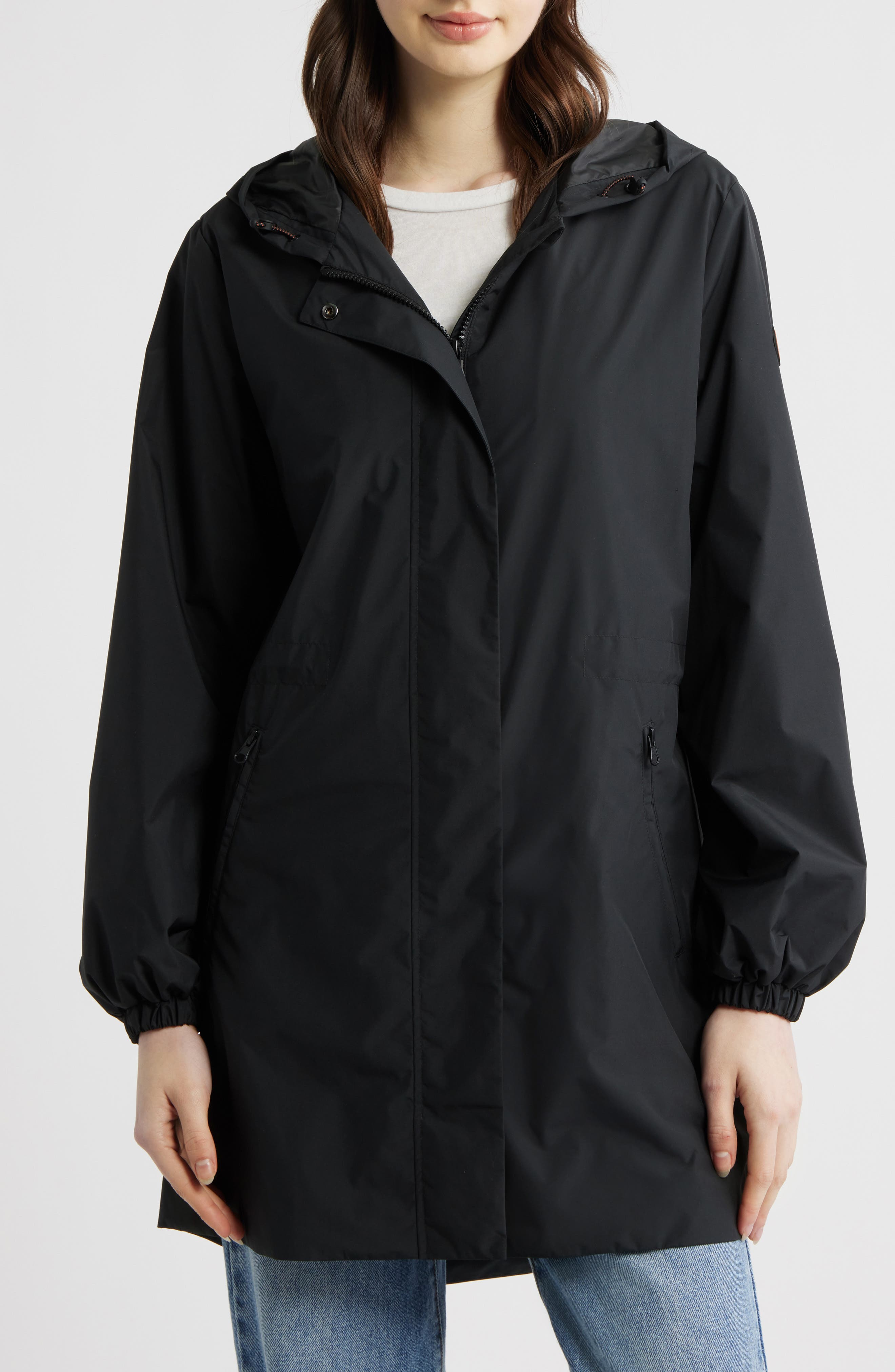 Fleur Water Resistant Hooded Raincoat