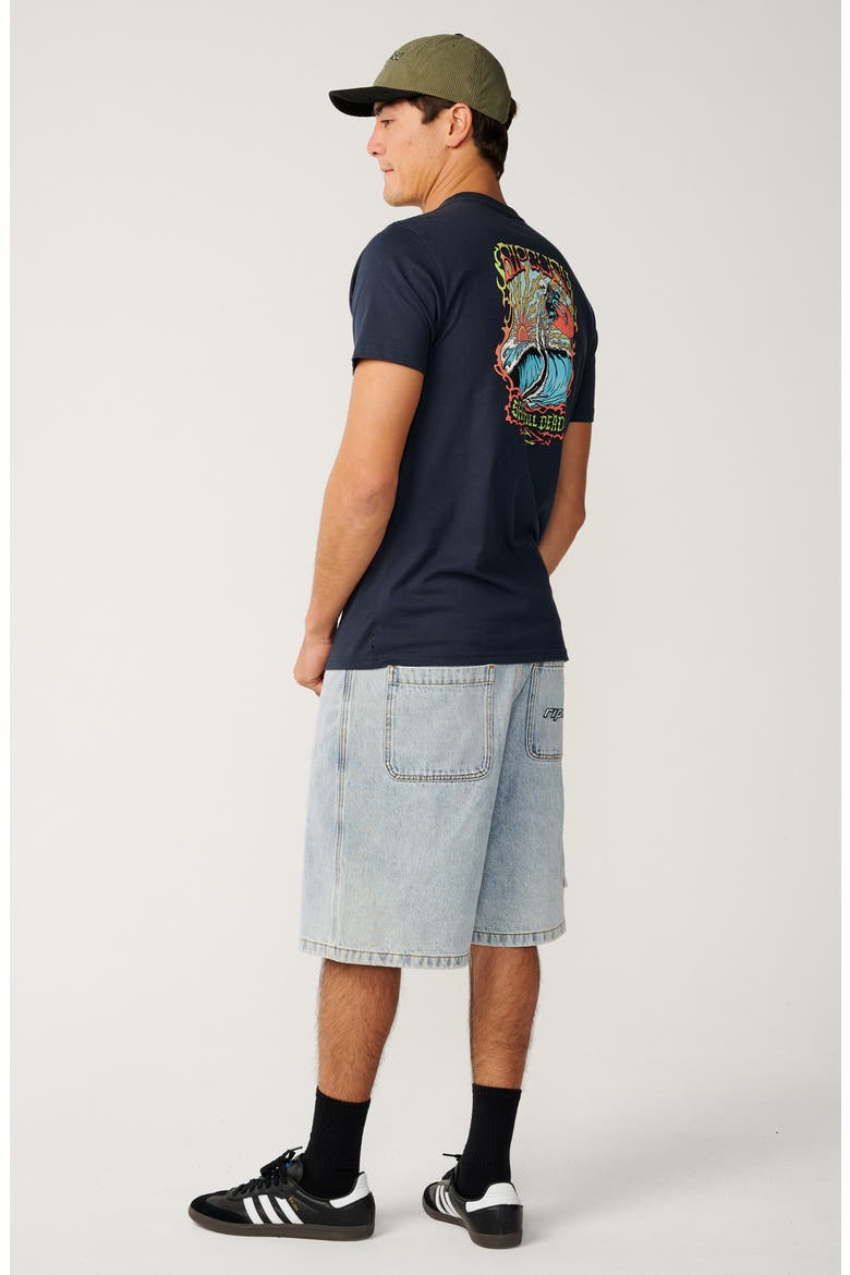 Air Shred Cotton Graphic T-Shirt, Alternate, color, DARK NAVY