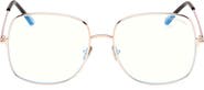 TOM FORD 59mm Square Blue Light Blocking Glasses