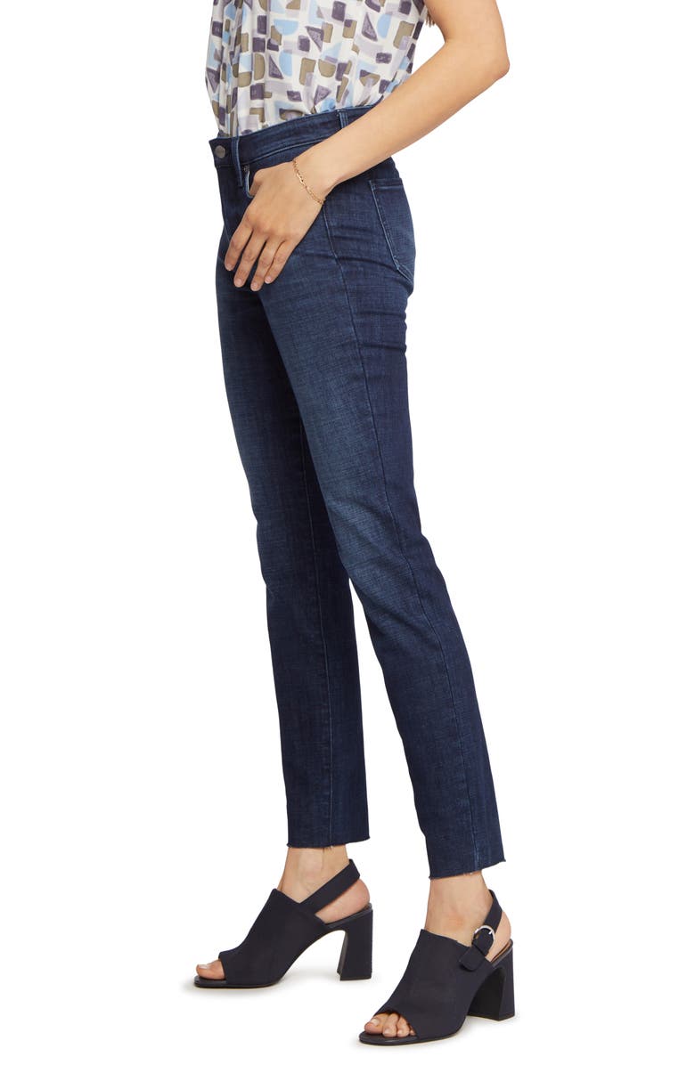 NYDJ Alina Fray Hem Ankle Skinny Jeans, Alternate, color, 