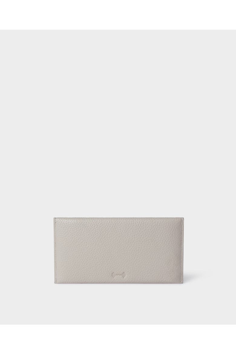 The Envelope Leather Card Case, Alternate, color, Taupe