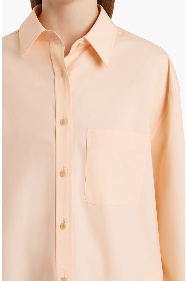 Newton Organic Cotton Poplin Button-Up Shirt, Alternate, color, LIGHT PEACH