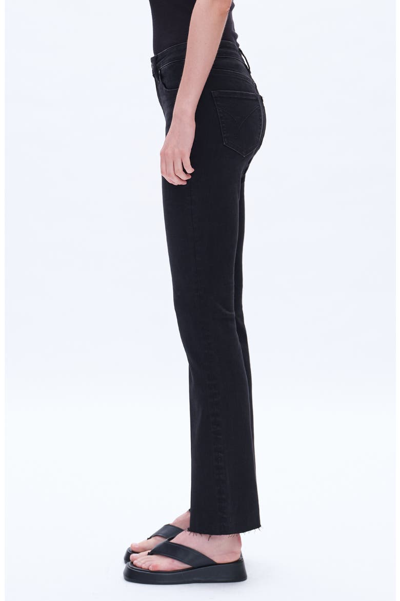 High Waist Bootcut Jeans, Alternate, color, BLACK