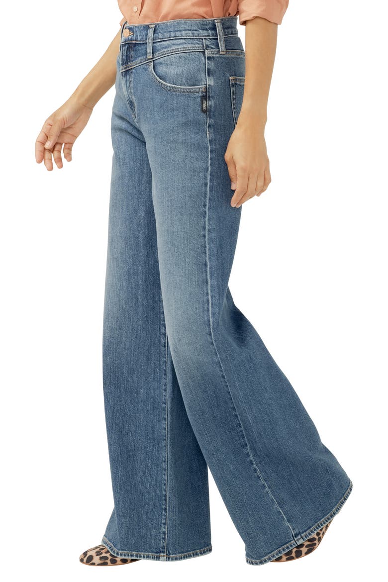 Highly Desirable High Rise Wide Leg Jeans, Alternate, color, PICADILLY