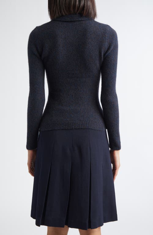Shushu-tong Shushu/tong Logo Fitted Wool Blend Cardigan In Blue