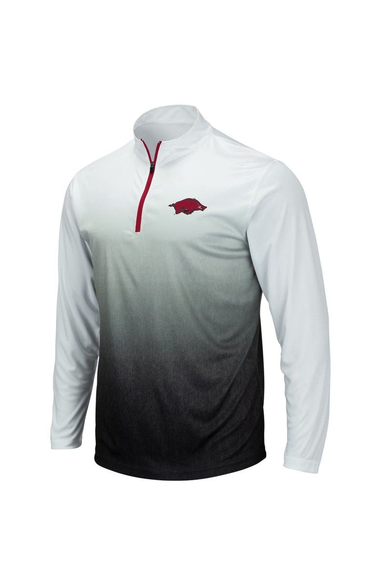 COLOSSEUM Men's Colosseum Gray Arkansas Razorbacks Magic Team Logo Quarter-Zip Jacket, Alternate, color, Gray