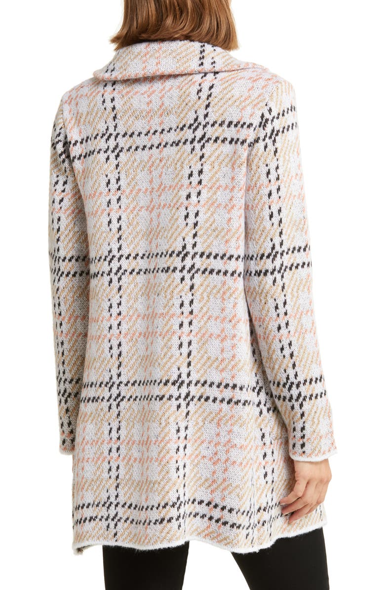 BY DESIGN Rocco Plaid Blazer Cardigan, Alternate, color, 