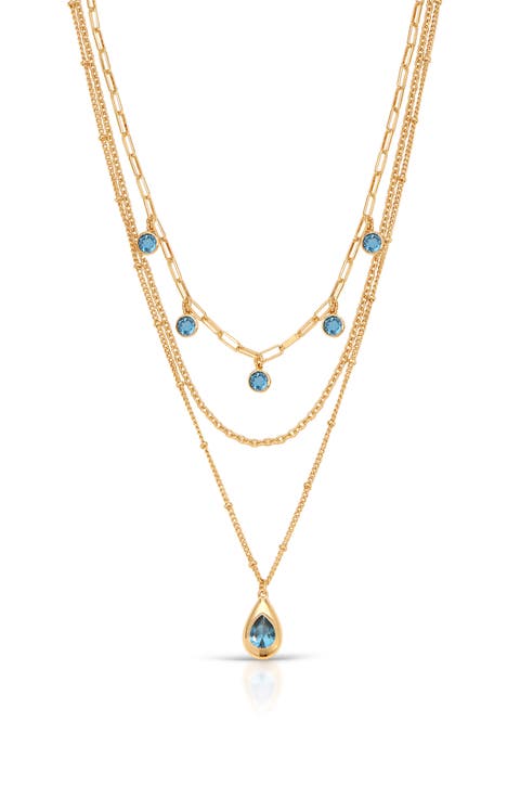 Seraphine Triple Strand Layered Necklace