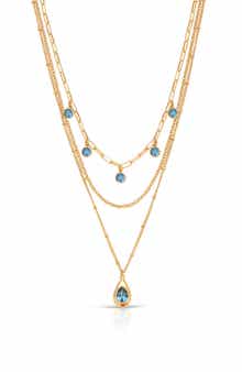 Seraphine Triple Strand Layered Necklace