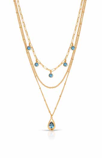 Seraphine Triple Strand Layered Necklace