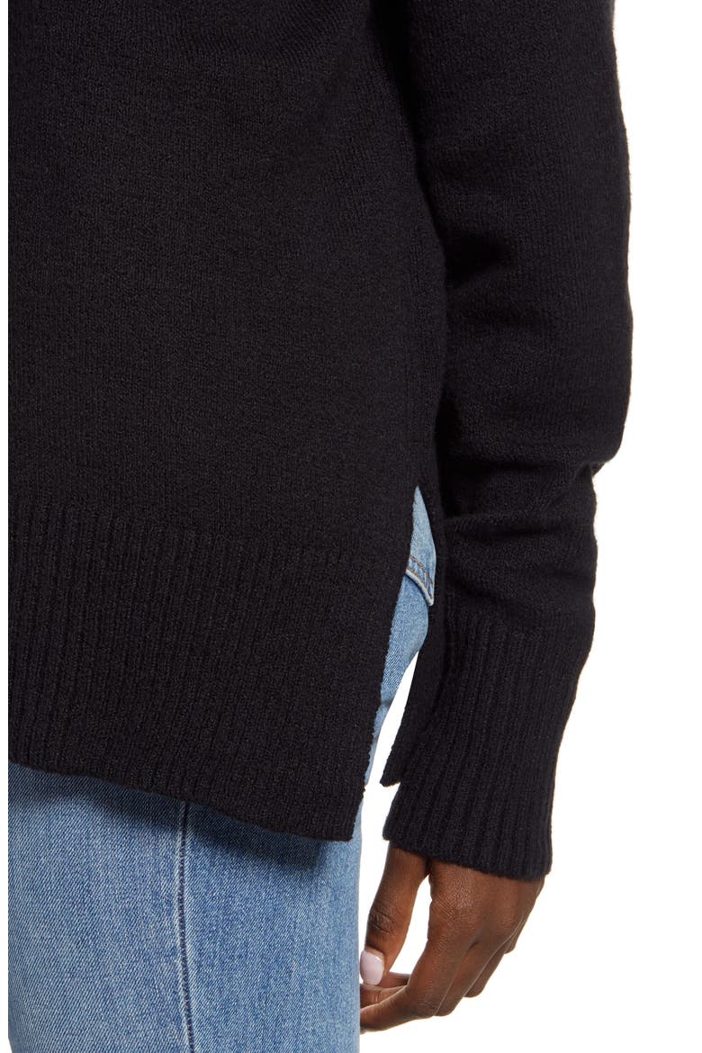 Crewneck Pullover, Alternate, color, BLACK