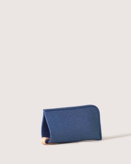 Graf & Lantz Graf Lantz Classic Merino Wool Eyeglass Sleeve In Horizon Vachetta