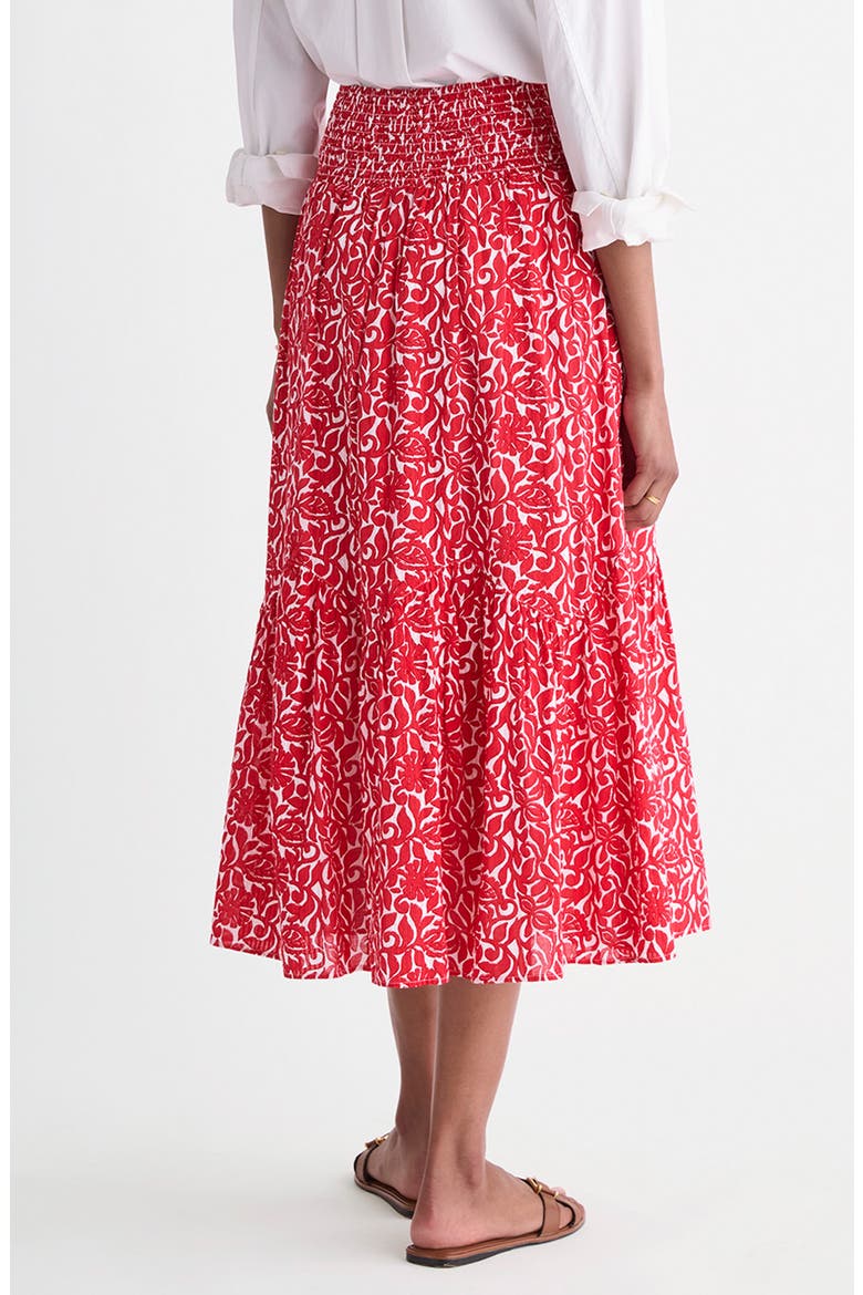 Katama Print Maxi Skirt, Alternate, color, LIGHTHOUSE RED LEILA