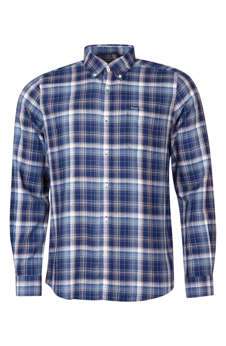 Barbour Kingsand Plaid Button-Up Shirt, Alternate, color,