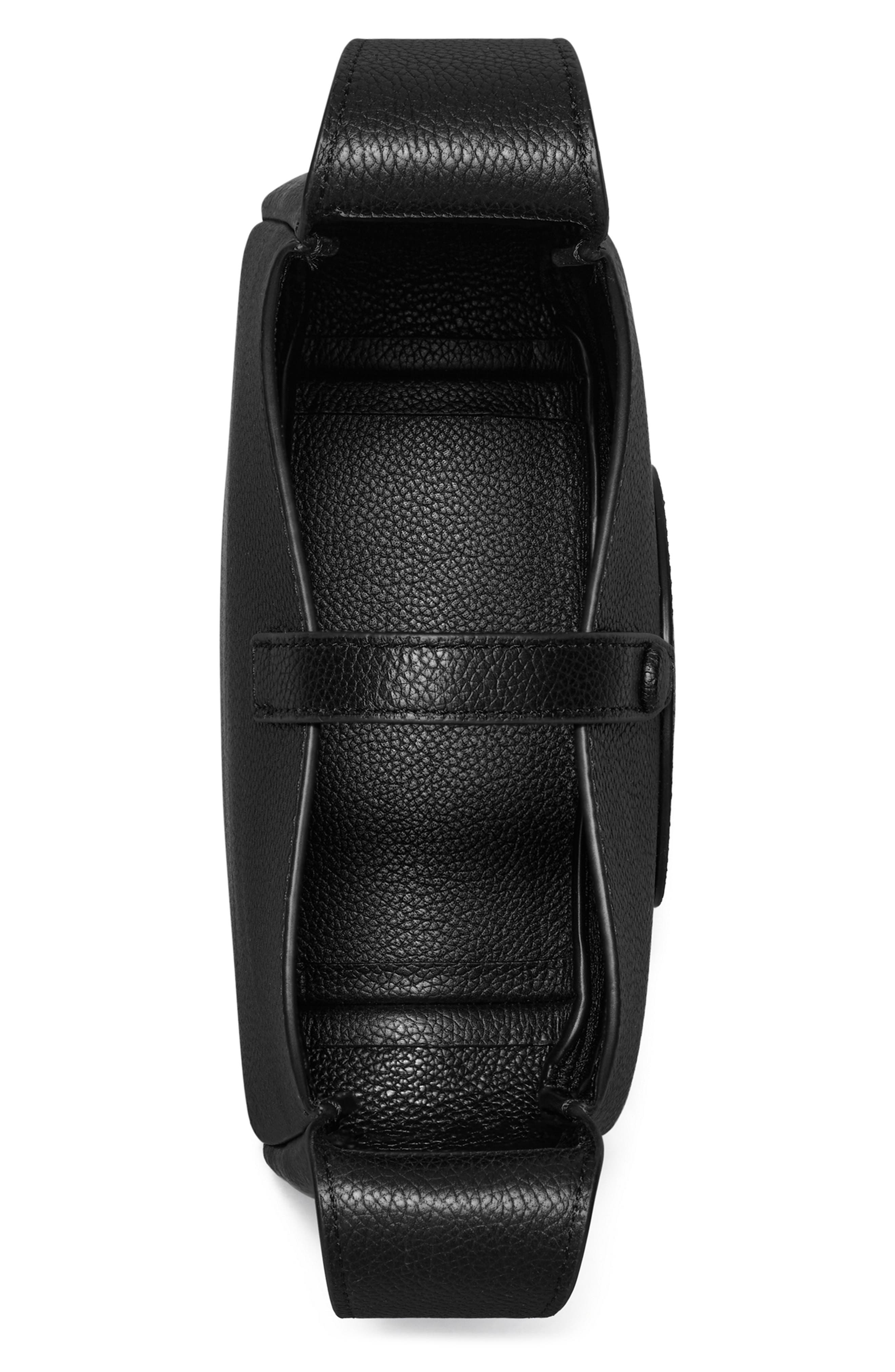 Tory Burch Miller Swing Leather Crossbody Bag, Alternate, color, Black