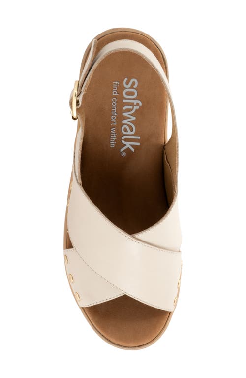 Softwalk ® Florence Slingback Platform Sandal In Ivory