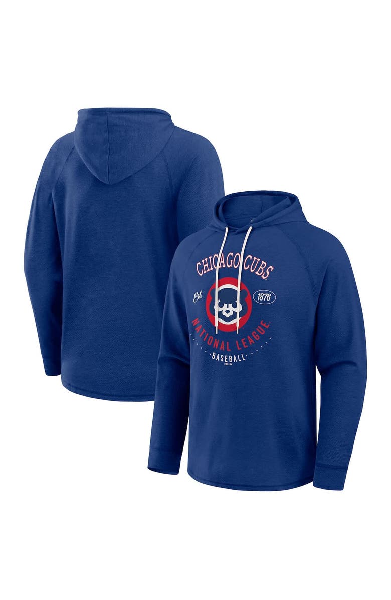 Darius Rucker Collection by Fanatics Men's Darius Rucker Collection by Fanatics Royal Chicago Cubs Raglan Hooded Long Sleeve T-Shirt, Alternate, color, Royal