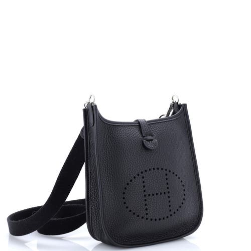 Pre-owned Hermes Hermes Evelyne Bag Gen Iii Clemence Tpm In Black