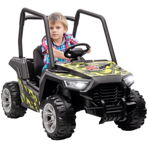 12V Kids Electric Car with Parent Remote Control, Spring Suspension