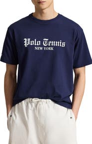 Polo Ralph Lauren US Open Big Fit Polo Tennis Cotton Graphic T-Shirt