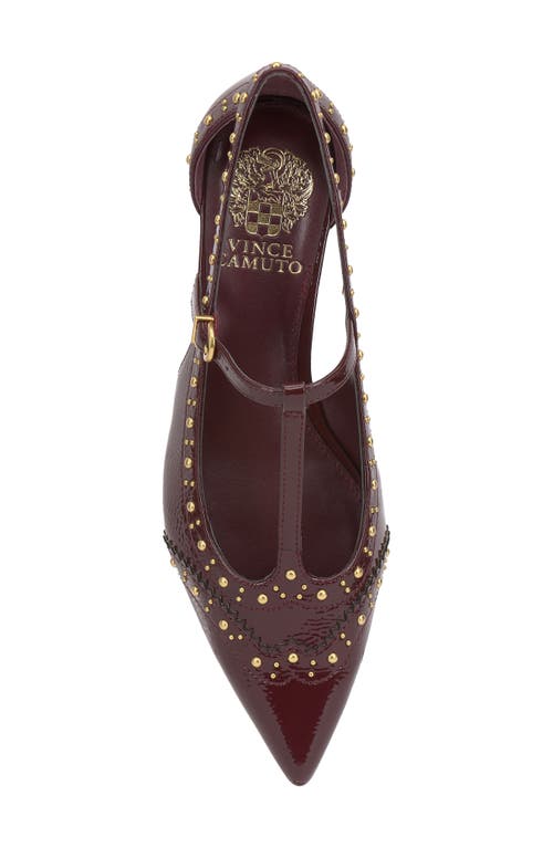 Vince Camuto Valkie Pointed Toe Flat In Burgundy