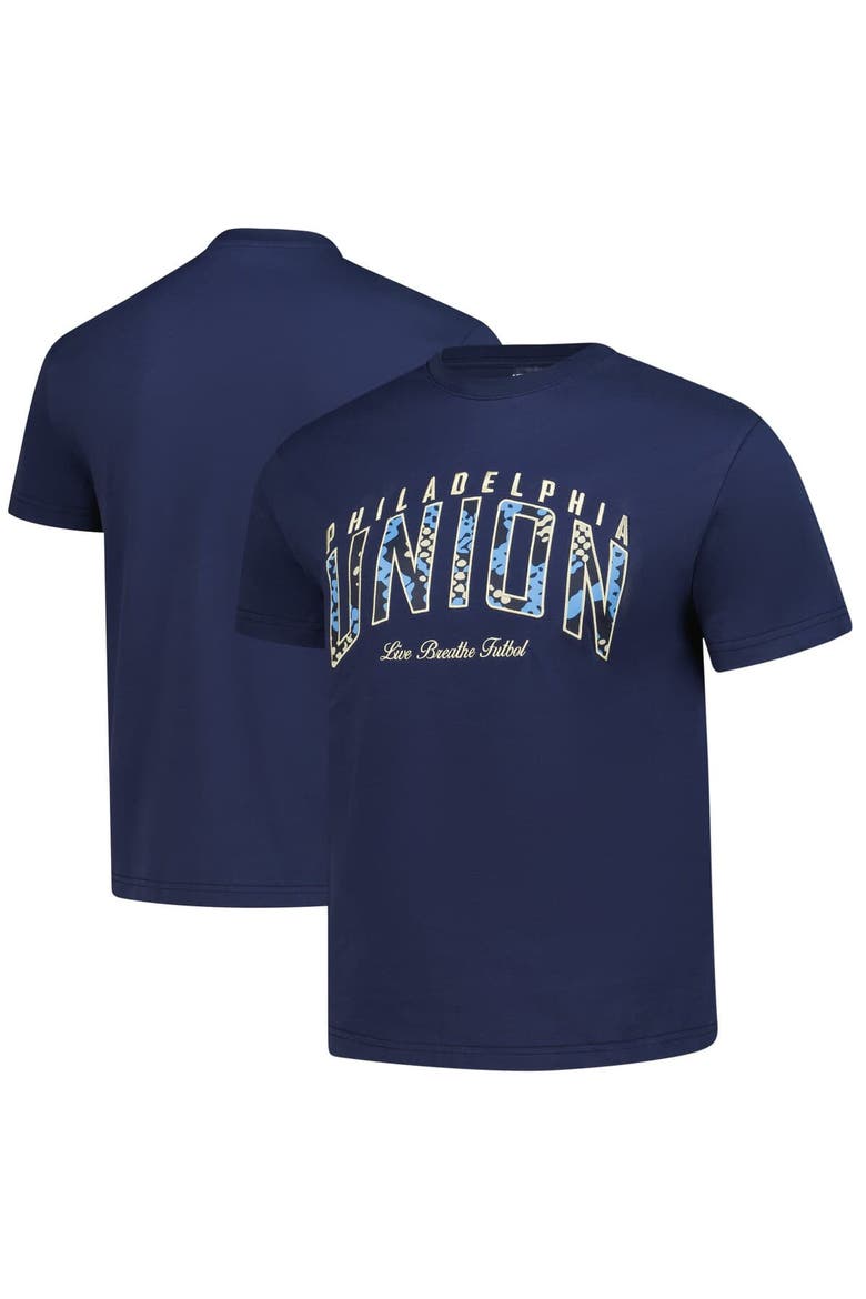 Unisex Live Breathe Futbol Navy Philadelphia Union Scale T-Shirt, Alternate, color, Navy