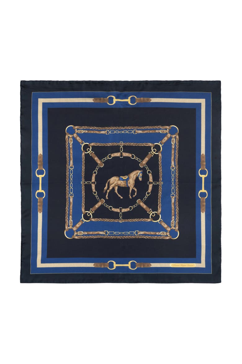 equestrian small square, Main, color, navy