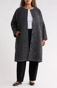 Eileen Fisher Round Neck Coat