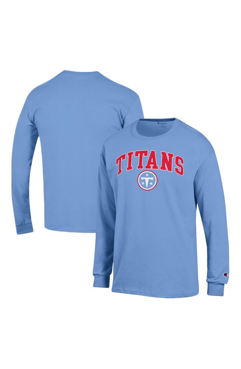 Champion Men's Champion Light Blue Tennessee Titans Arch Over Logo Long Sleeve T-Shirt, Main, color, Light Blue