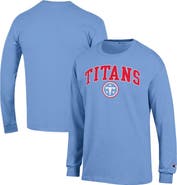 Champion Men's Champion Light Blue Tennessee Titans Arch Over Logo Long Sleeve T-Shirt