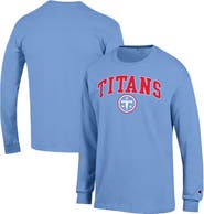 Champion Men's Champion Light Blue Tennessee Titans Arch Over Logo Long Sleeve T-Shirt