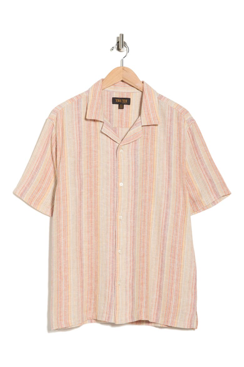 Stripe Camp Shirt, Alternate, color, COLD MULTI BARCODE STRIPE