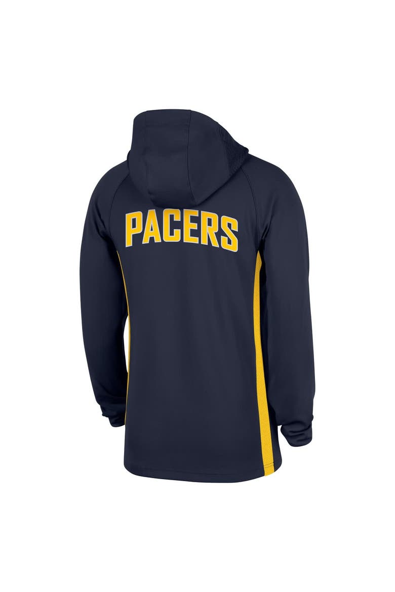 Men's Nike  Navy Indiana Pacers Authentic On Court Zone Quarter-Zip Dri-FIT Hoodie Jacket, Alternate, color, Navy