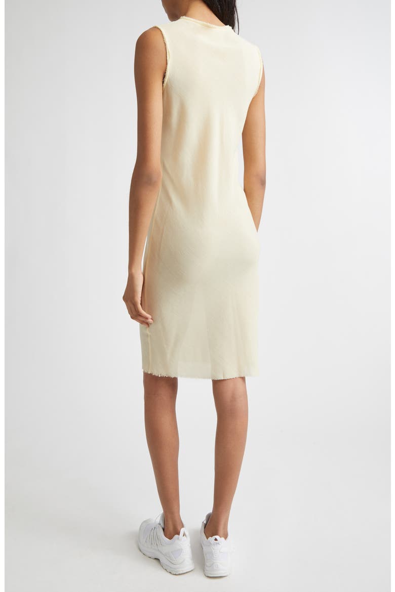 Bias Sleeveless Wool Fleece Dress, Alternate, color, BUTTER GAZE
